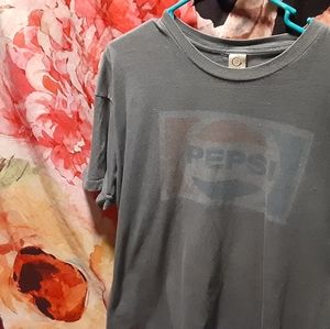Distressed blue classic faded pepsi tshirt